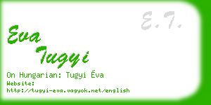 eva tugyi business card